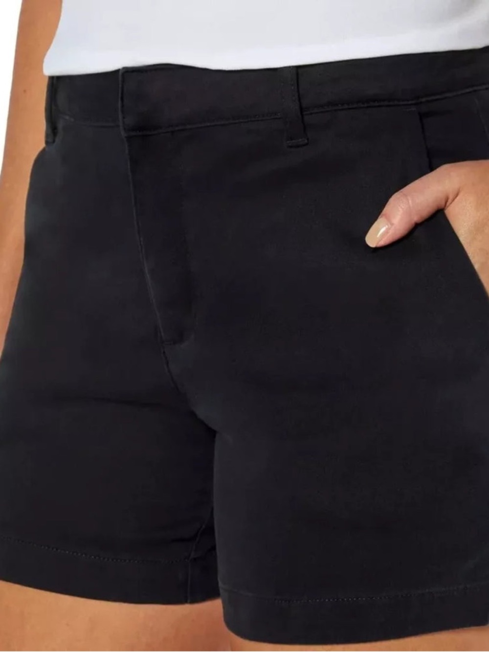 Banana Republic Black Chino Shorts Size 6 NWT Preppy
